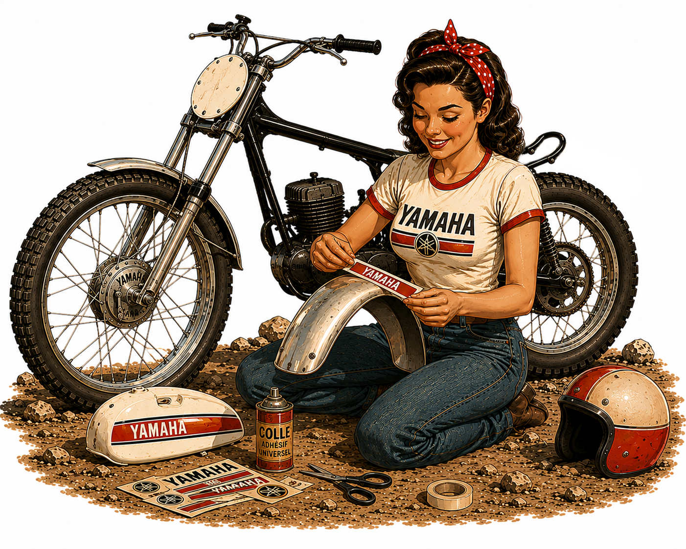 Classic Trial Motorcycle bodywork & plastics for Yamaha, TY, Bultaco, Montesa, Ossa, Fantic, Honda, and SWM
